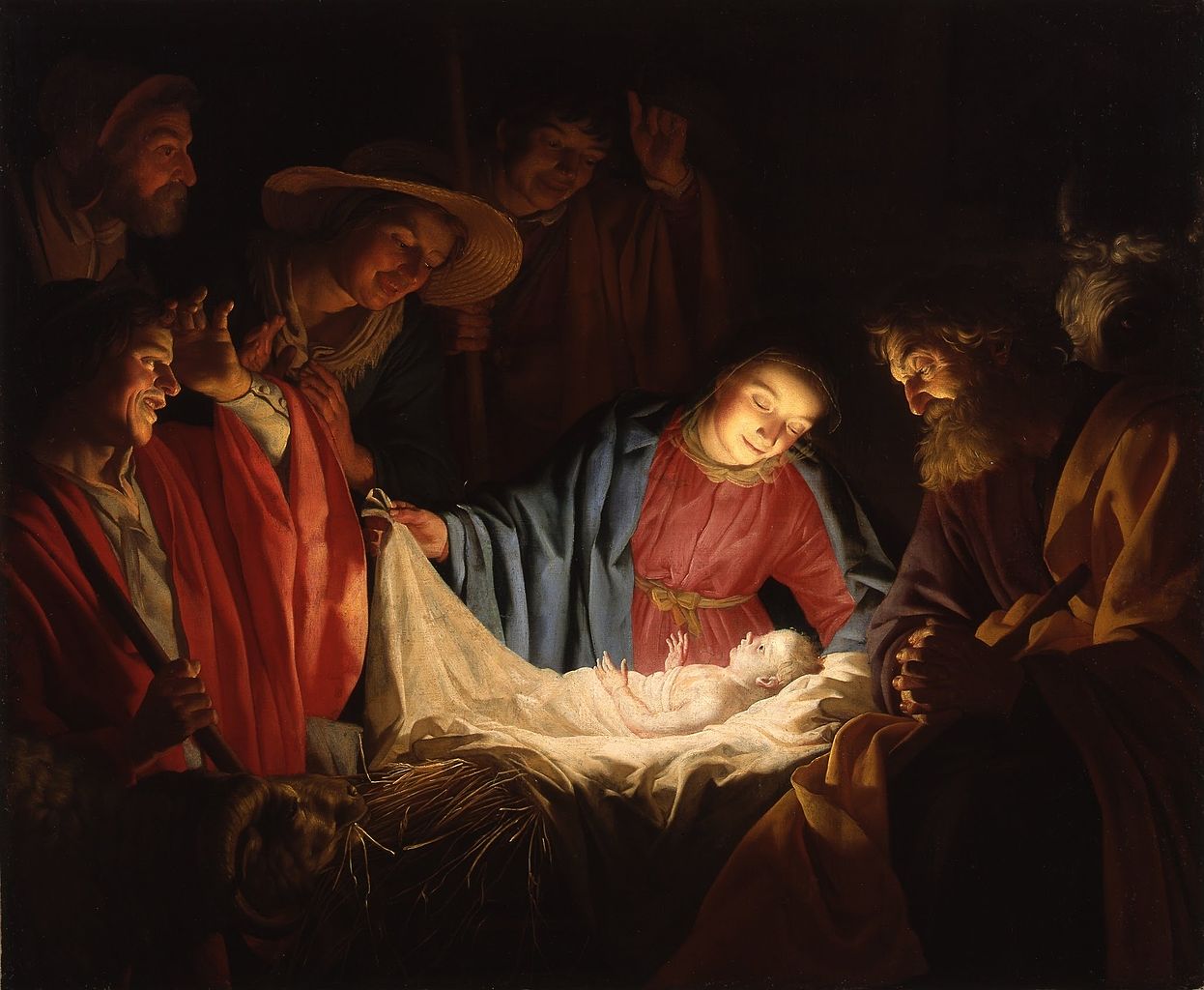 The King in a manger